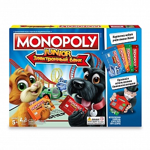 Игра настольная - Монополия Джуниор с картами (Hasbro, E1842121)